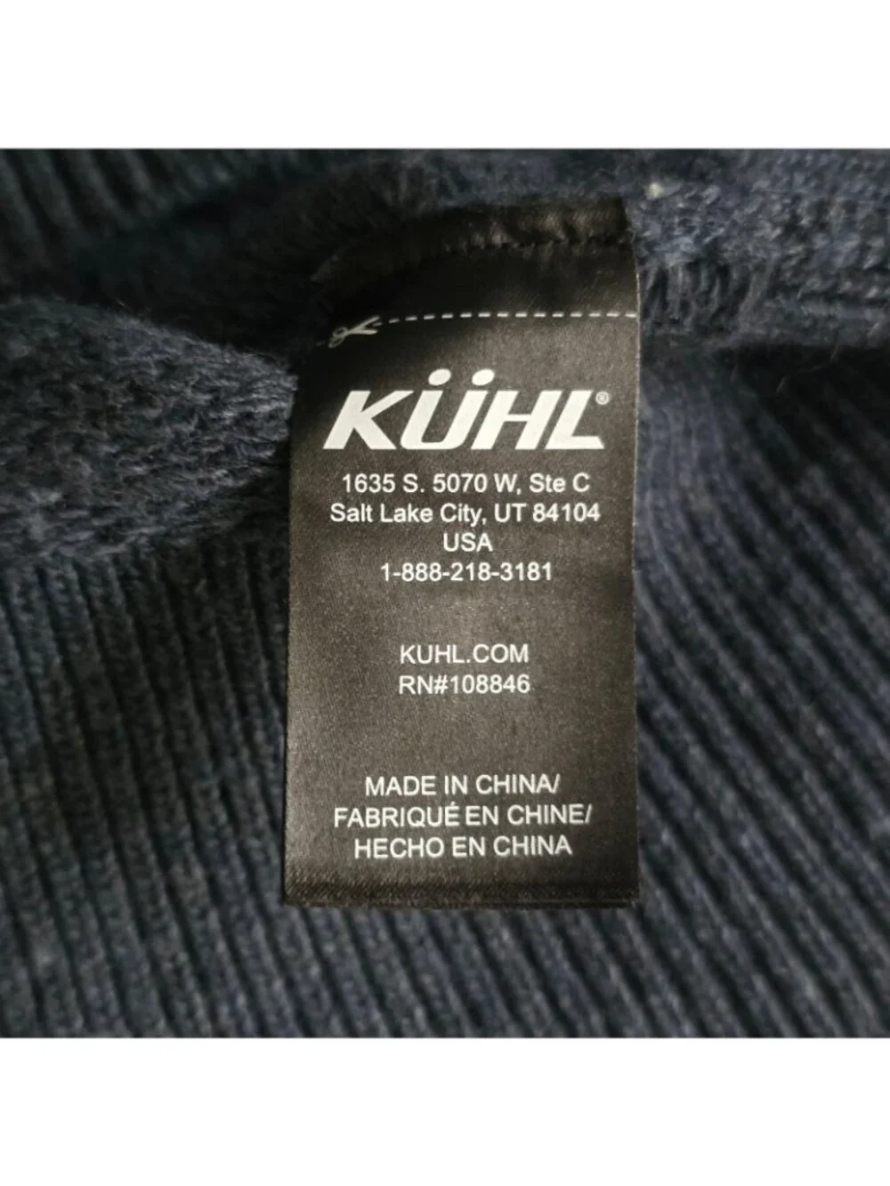 Kuhl Sweater Mens Large Blue Fair Isle Merino Wool Blend Knit Pullover Nordic